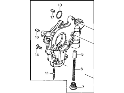 2007 Honda Civic Oil Pump - 15100-PZA-003