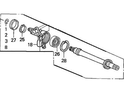 2005 Honda Civic Axle Shaft - 44500-S5B-A00