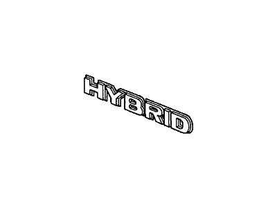 Honda 75723-S5B-000 Emblem, Rear (Hybrid)