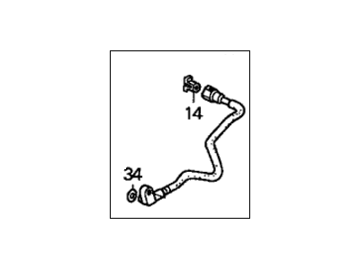 Honda 16722-PZA-A01 Hose, Fuel Feed