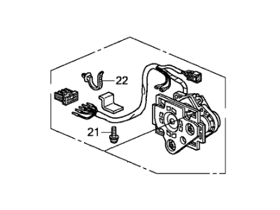 2013 Honda Fit Mirror Actuator - 76215-TK6-A01