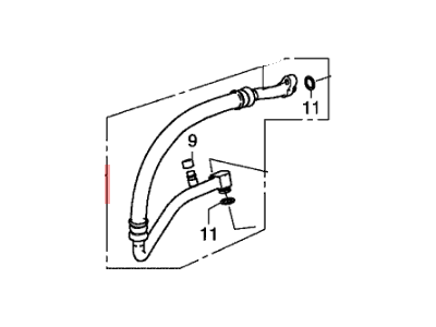 2013 Honda Fit EV A/C Hose - 80311-TX9-A01