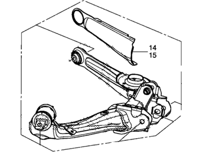 2013 Honda Fit EV Trailing Arm - 52370-TX9-A02