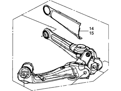 Honda 52370-TX9-A02 Arm, Right Rear Trailing