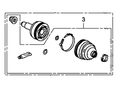 Honda 44014-TX9-A00 Joint Set, Outboard