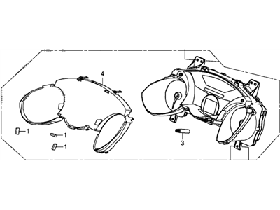 2014 Honda Fit EV Speedometer - 78100-TX9-A01