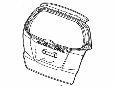 Honda 68100-TX9-A90ZZ Tailgate (DOT)