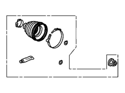 Honda 44018-TX9-A00 Boot Set, Outboard