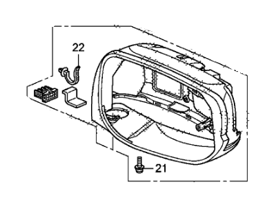 Honda 76205-TF0-E11 Housing Set, Passenger Side