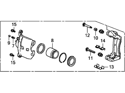 Honda Fit EV Brake Caliper - 45018-SZW-000