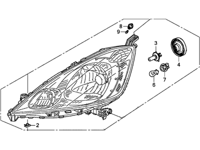 Honda Fit EV Headlight - 33100-TX9-A01