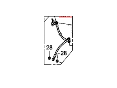 Honda 01465-TX9-A00 Hose Set, Left Front Brake