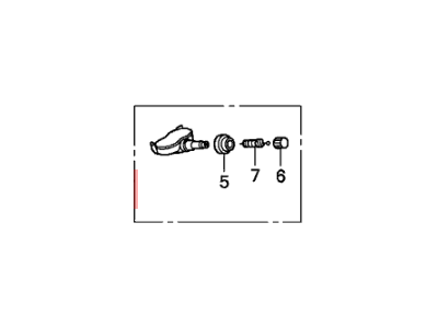 Honda 42753-SNA-A83 Sensor Assembly, Tpms