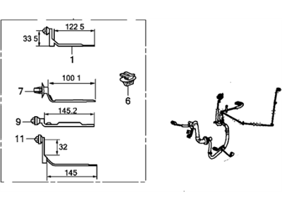 Honda 32752-TK6-A00 Wire Harness, Door (Passenger Side)