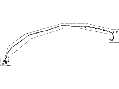 Honda 39160-TX9-A01 Feeder Assembly, Roof