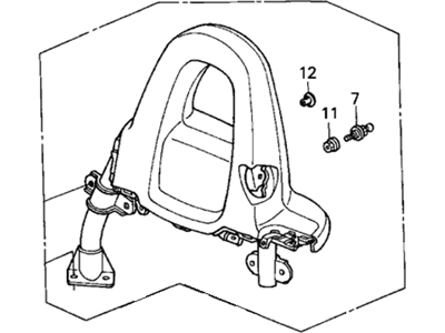 Honda 84565-S2A-010ZC Garnish, L. Roll Bar (Upper) *R145L* (NEW PURE RED)