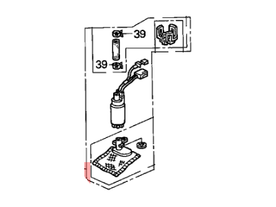 Honda 17040-S2A-930 Pump Set, Fuel