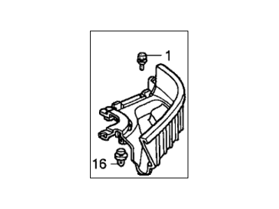 Honda 84551-S2A-010ZB Garnish Assy., L. RR. Tray Side *B135L* (PURE BLUE)