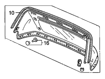 Honda 86317-S2A-013 Window