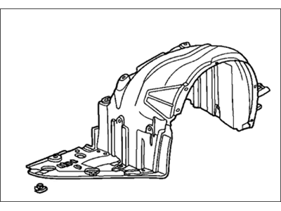 Honda 74151-S2A-020 Fender, Left Front (Inner)