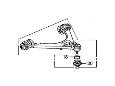 Honda 51460-S2A-013 Arm, Left Front (Upper)