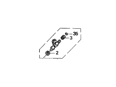 Honda 06164-PCX-000 Injector Set, Fuel