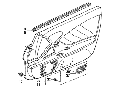 Honda S2000 Door Trim Panel - 83530-S2A-A11ZB