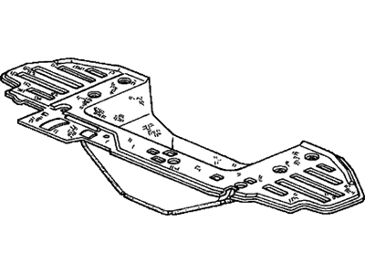 Honda 84621-S2A-003ZA Lining, Trunk Floor *NH85L* (GRAY ELEVEN)