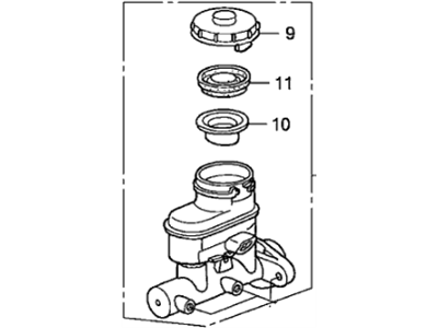 Honda 46100-S2A-A02 Master Cylinder Assembly