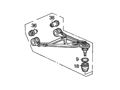 Honda 52390-S2A-003 Arm, Right Rear (Upper)