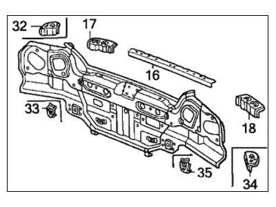 Honda 66100-S2A-A03ZZ Panel, RR.