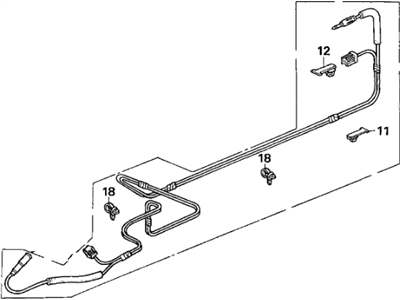 Honda Antenna Cable - 39159-S2A-003