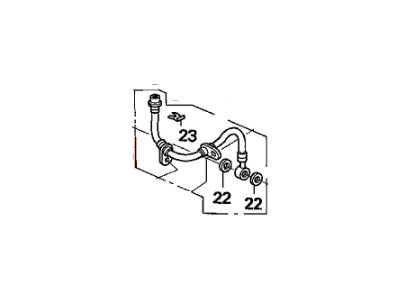 Honda 01465-S2A-010 Hose Set, Left Front Brake