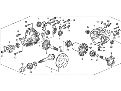 2003 Honda S2000 Differential - 41200-PCZ-023