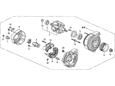 Honda 31100-PCX-J02 Alternator Assembly (Cjy02) (Denso)