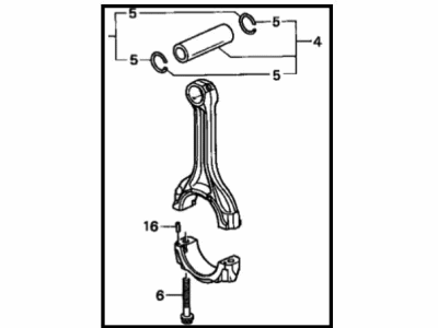 Honda 13050-PCX-A00 Rod Set, Connecting