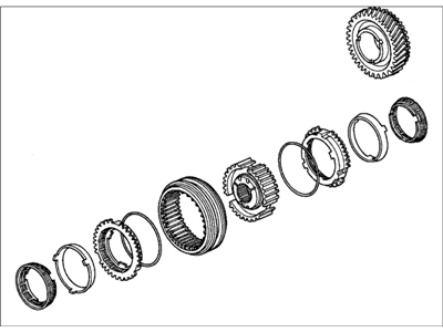 Honda 23432-PCY-336 Gear Set, Countershaft Second