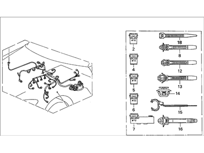 Honda 32110-PCX-A00 Wire Harness, Engine