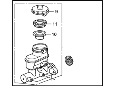 Honda 46100-S2A-A51 Master Cylinder Assembly