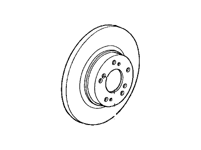 Honda 42510-S2A-000 Disk, Rear Brake (16")