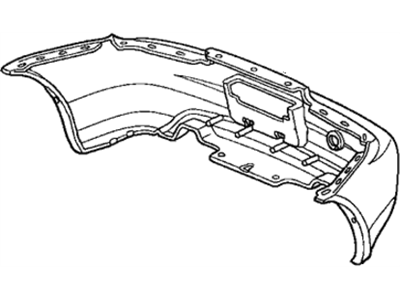 Honda 04715-S2A-A91ZZ Face, Rear Bumper (Dot)