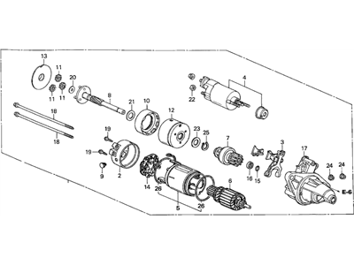 Honda 31200-PCX-A01 Starter Motor Assembly (Ds4Hx) (Denso)