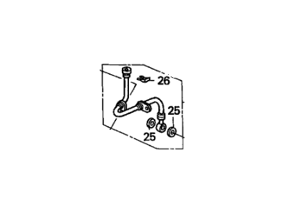 Honda 01465-S2A-000 Hose Set, Left Front Brake