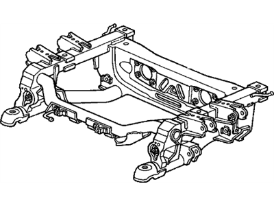 Honda 50300-S2A-A00 Beam, Rear Suspension Cross