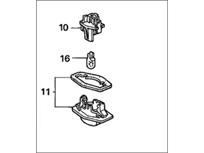 Honda 34100-S84-A01 Light Assy., License