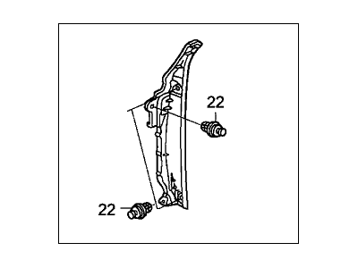 Honda 74105-SDA-A00 Enclosure, R. FR. Fender