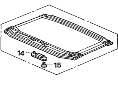 Honda 70600-SDA-A01ZA Sunshade Assy. *NH220L* (CLEAR GRAY)