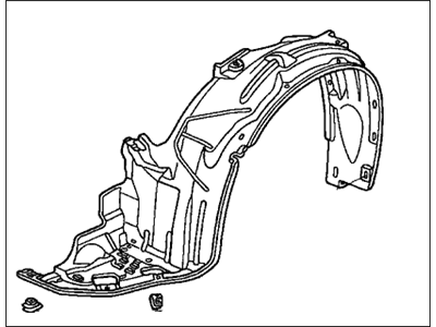 Honda 74101-SDC-A00 Fender, Right Front (Inner)