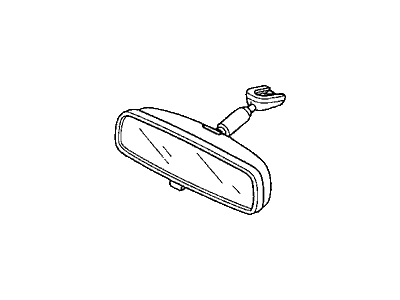 76400-SDA-A02 Honda Mirror Assembly, Rearview (Day/Night) Illustration 1 of 1