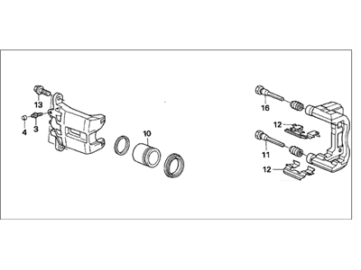 2006 Honda Accord Hybrid Brake Caliper - 45018-SEA-J02